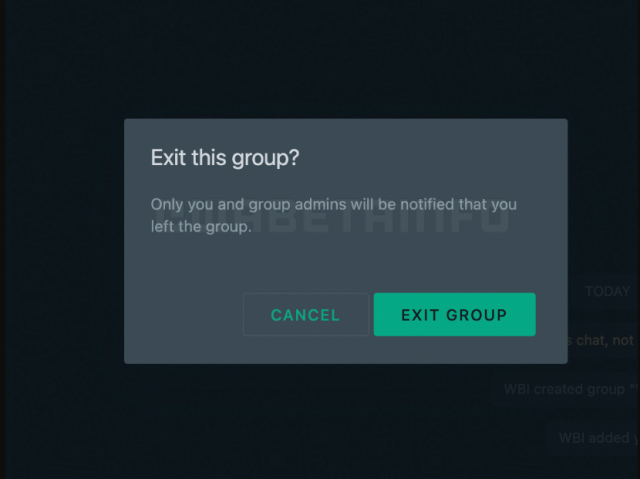 WhatsApp Exit Group